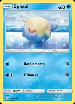 Spheal card in Italian