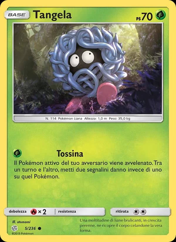 Tangela card in Italian