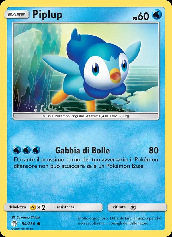 Piplup card in Italian
