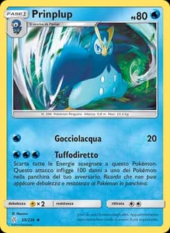 Prinplup card in Italian