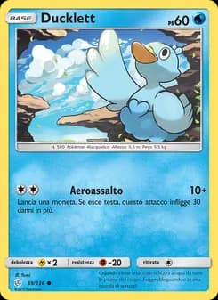 Ducklett card in Italian