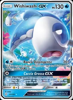 Wishiwashi GX card in Italian
