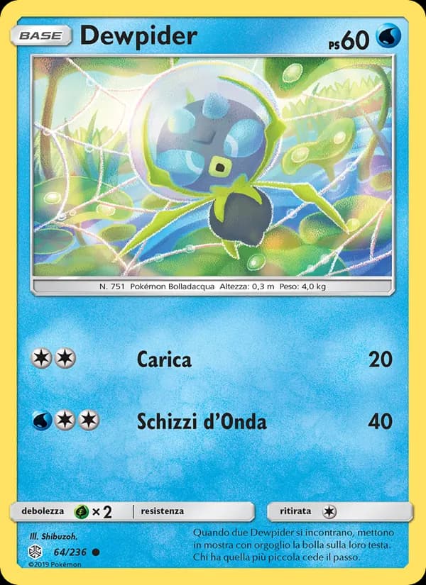 Dewpider card in Italian
