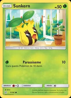 Sunkern card in Italian