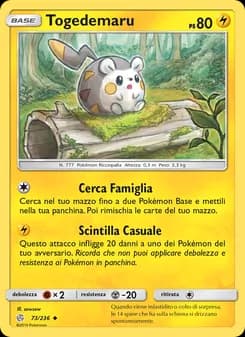 Togedemaru card in Italian