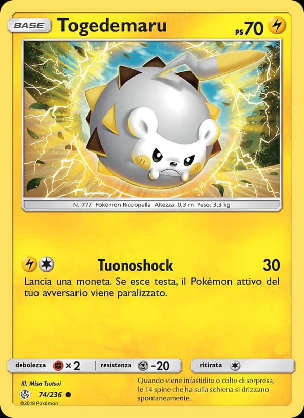 Togedemaru card in Italian