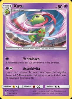 Xatu card in Italian