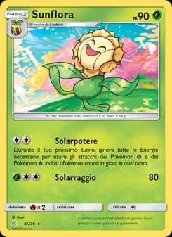 Sunflora card in Italian