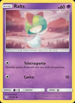 Ralts card in Italian