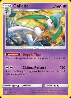 Gallade card in Italian