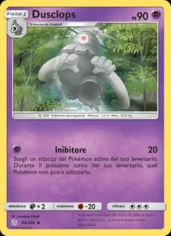 Dusclops card in Italian