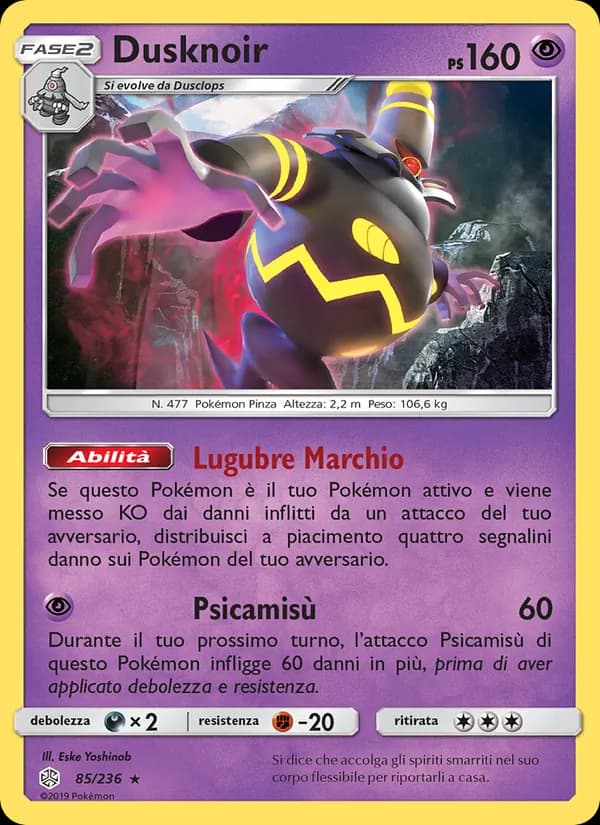 Dusknoir card in Italian