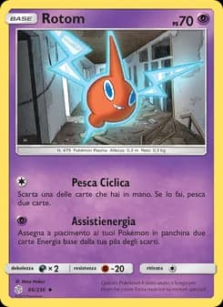 Rotom card in Italian