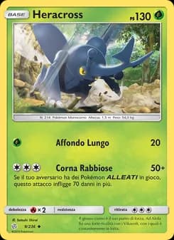 Heracross card in Italian