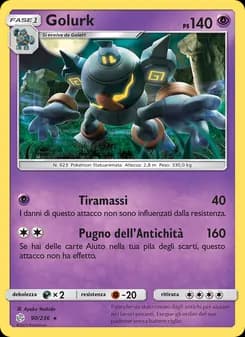 Golurk card in Italian