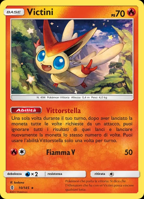 Victini card in Italian