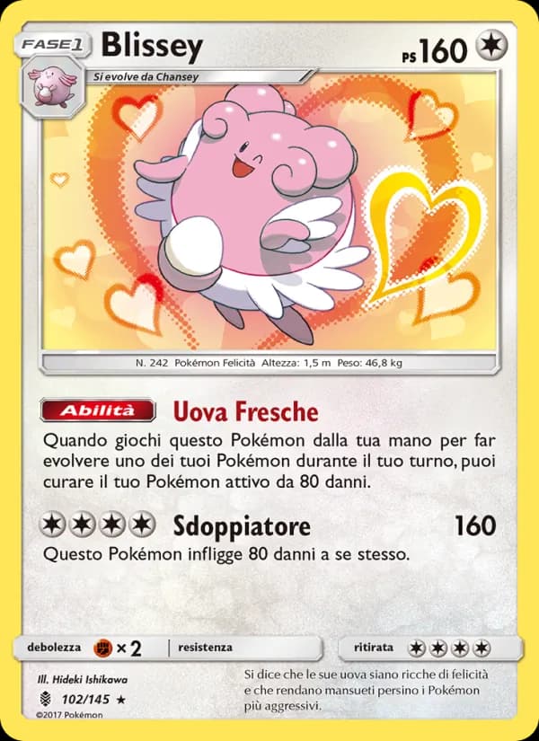 Blissey card in Italian