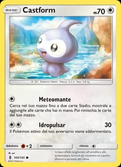 Castform card in Italian