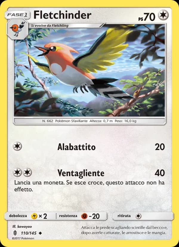 Fletchinder card in Italian