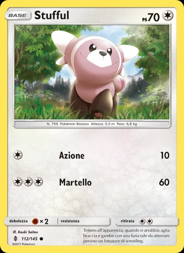 Stufful card in Italian