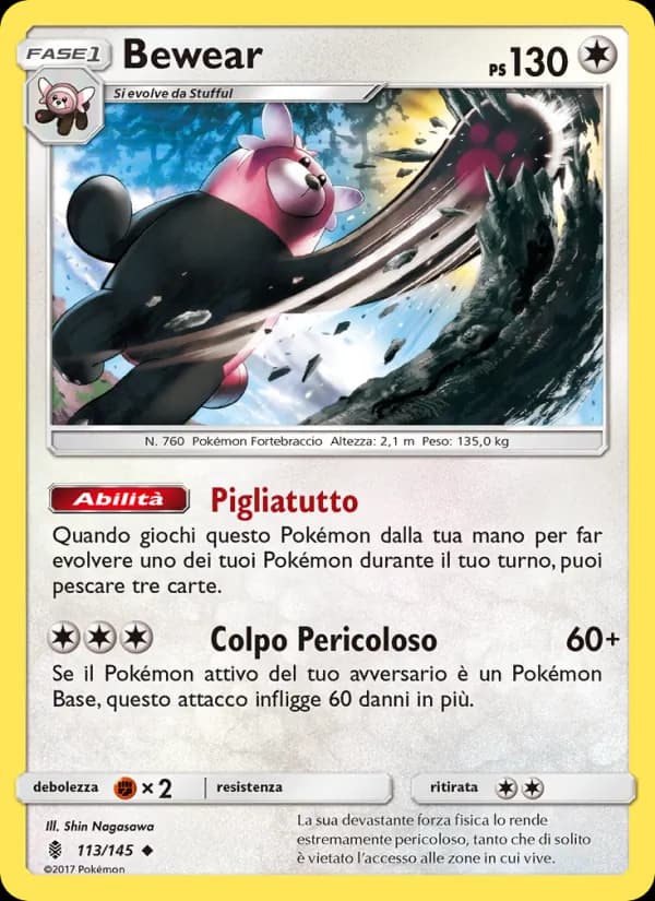 Bewear card in Italian
