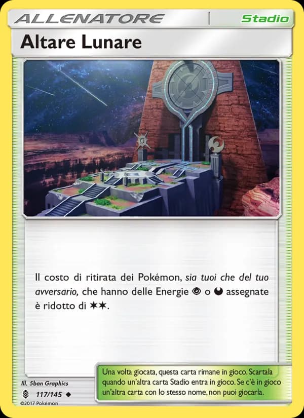 Altare Lunare card in Italian