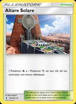 Altare Solare card in Italian