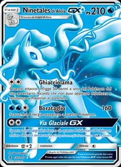 Ninetales di Alola GX card in Italian