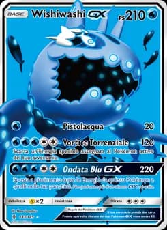Wishiwashi GX card in Italian