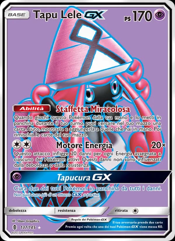 Tapu Lele GX card in Italian