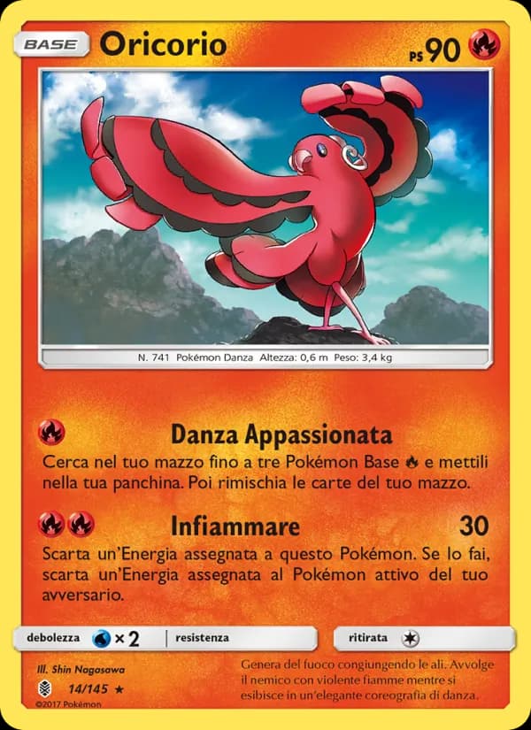 Oricorio card in Italian