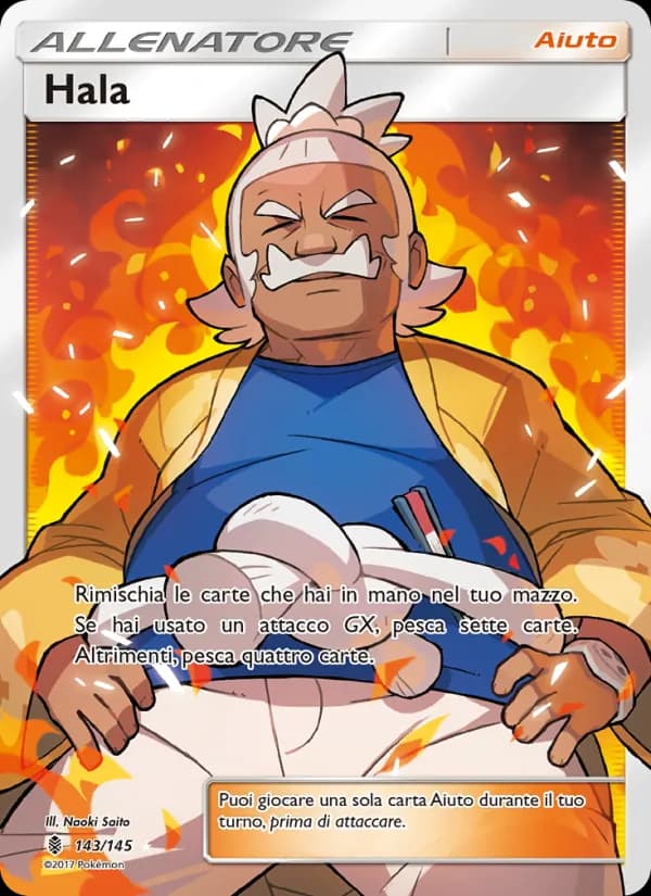 Hala card in Italian