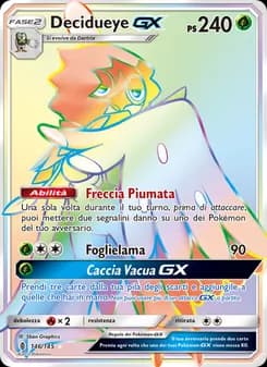Decidueye GX card in Italian