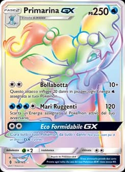 Primarina GX card in Italian