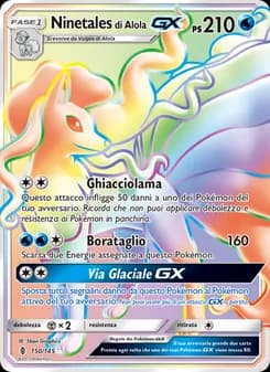 Ninetales di Alola GX card in Italian
