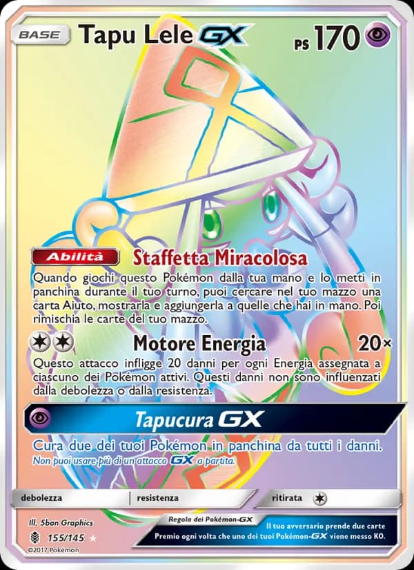 Tapu Lele GX card in Italian