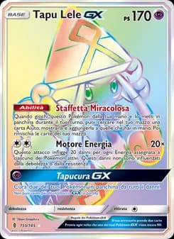 Tapu Lele GX card in Italian