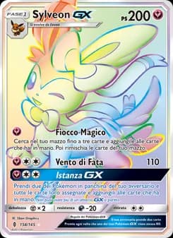 Sylveon GX card in Italian