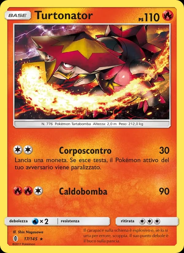 Turtonator card in Italian