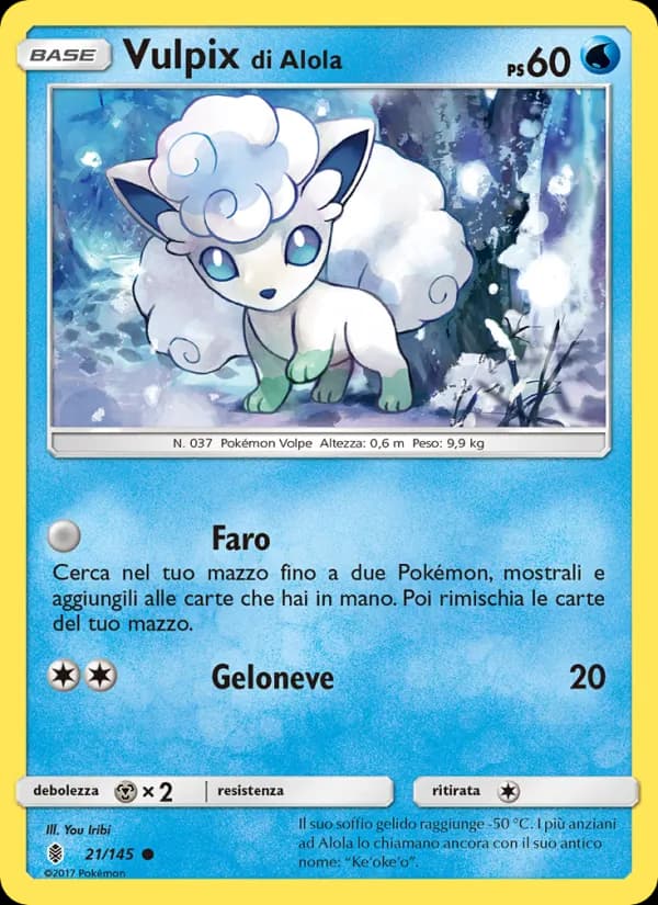 Vulpix di Alola card in Italian