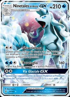 Ninetales di Alola GX card in Italian