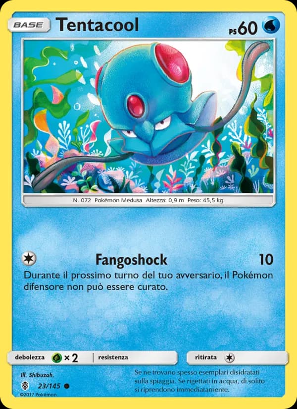 Tentacool card in Italian