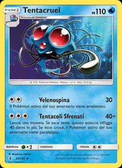 Tentacruel card in Italian