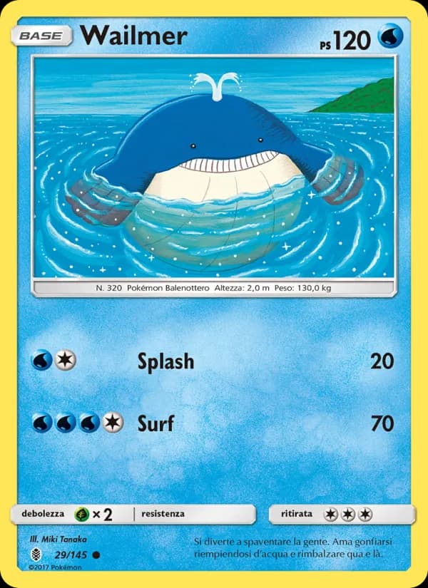 Wailmer card in Italian