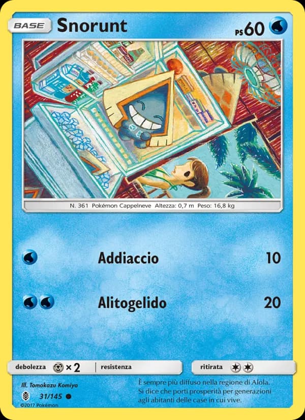 Snorunt card in Italian
