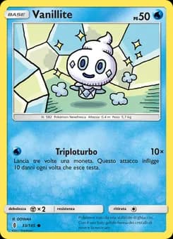 Vanillite card in Italian