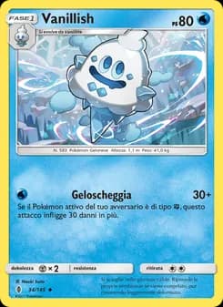 Vanillish card in Italian