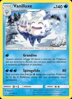 Vanilluxe card in Italian