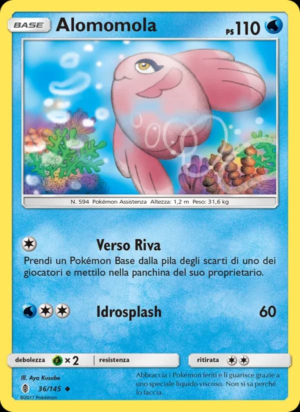 Alomomola card in Italian