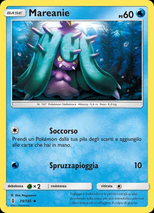 Mareanie card in Italian
